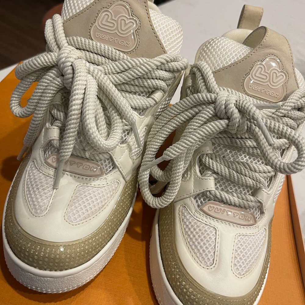 Stylish Kids' Beige and White Sneakers